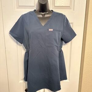 Figs Dark Grey Technical Collection Hybrid Top - Women’s Small